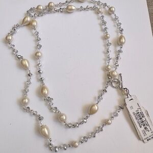 Monet pearl long necklace